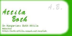 attila both business card